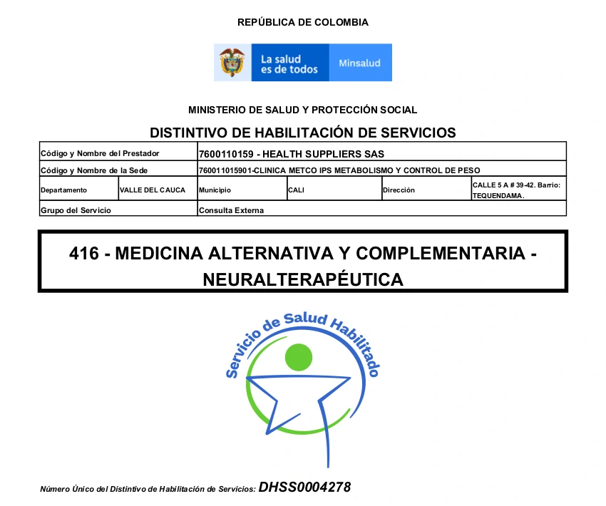Habilitación Medicina Alternativa / Neuralterapia